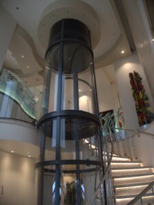 Savaria Vuelift Round Home Elevator